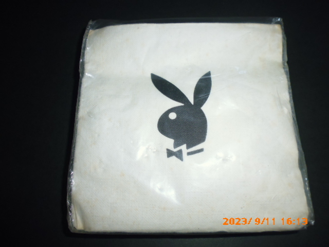 Playboy Play Boy 1970 period American Playboy Club paper napkins super rare article 