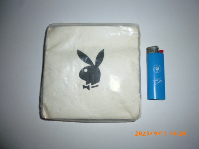 Playboy Play Boy 1970 period American Playboy Club paper napkins super rare article 