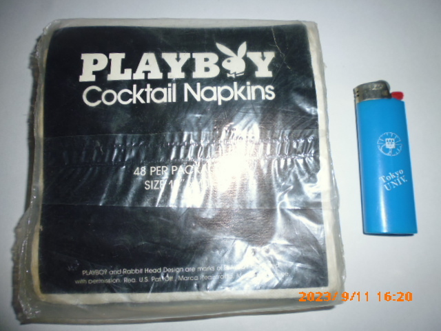 Playboy Play Boy 1970 period American Playboy Club paper napkins super rare article 