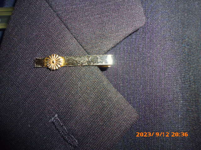 菊の御紋タイバー　中古品　Chrysanthemum Crest　Tie Bar_画像6