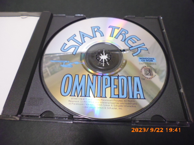  Star Trek Star Trek OMNIPEDIA Homme nipeteiaCD-ROM 1995 year Windows