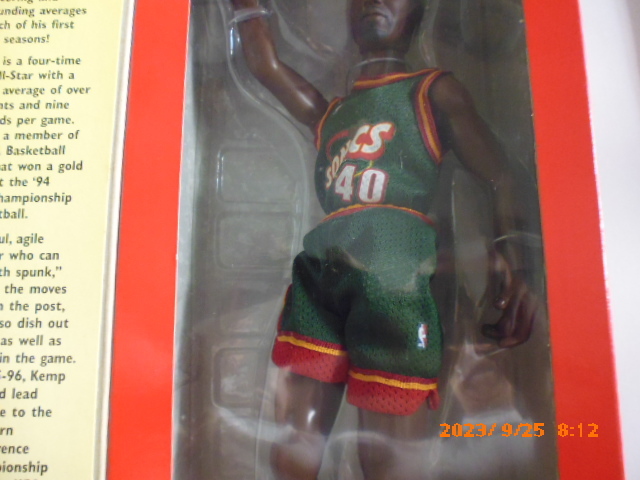 NBA Sean ticket pShawn Kemp 1997 year Seattle Sonics Starting Line Up 14 -inch rare Kenner figure 