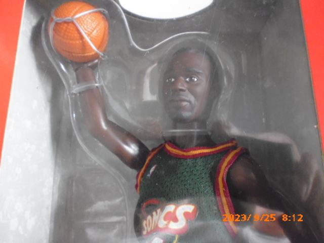 NBA Sean ticket pShawn Kemp 1997 year Seattle Sonics Starting Line Up 14 -inch rare Kenner figure 