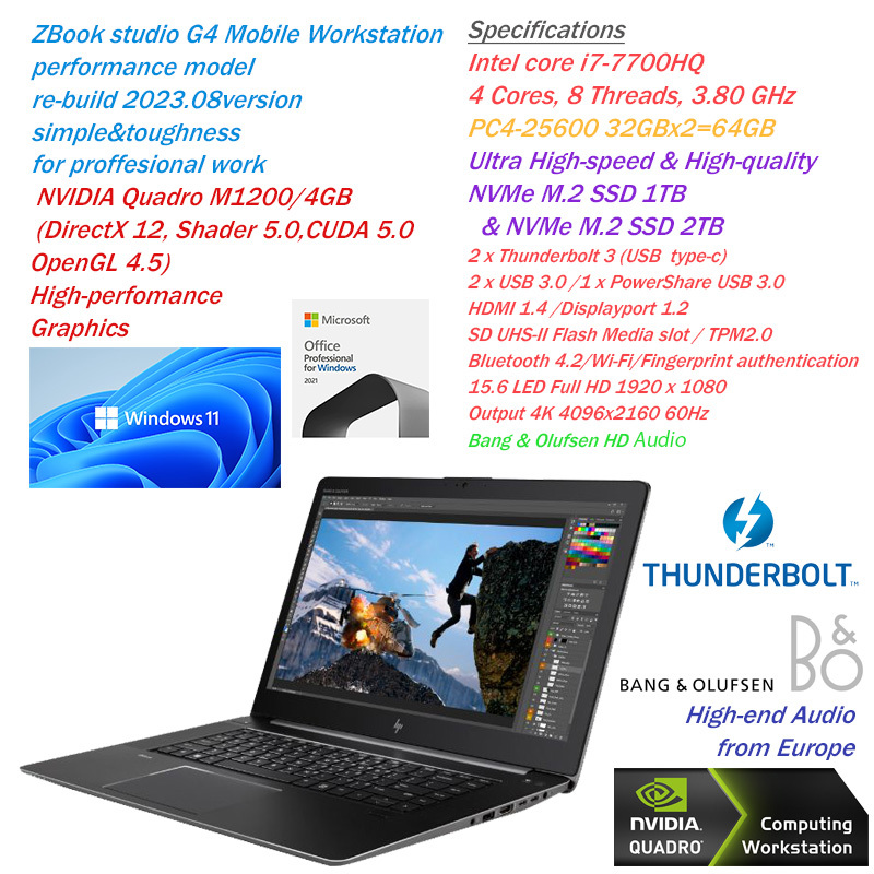 お取り寄せ】 7700HQ i7 Workstation☆Core 限定1台処分値☆即戦力超絶