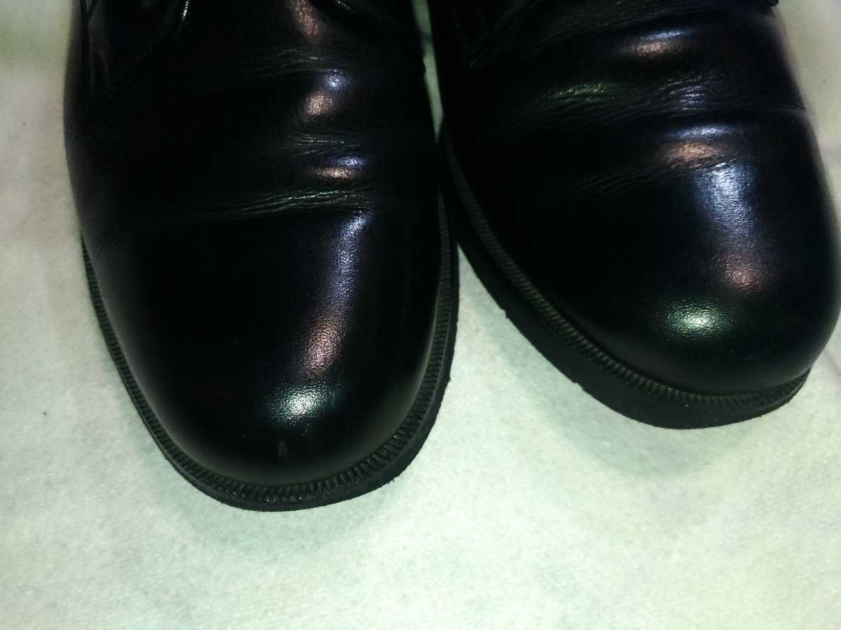 REGAL Walker　24.5cm リーガル ウォーカー メンズ 　ブラック　 プレーントゥシューズ　ヒールクッション EARTH GRIP　 本革靴 　日本製_画像5
