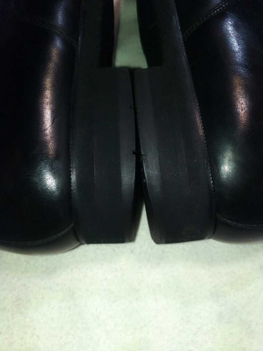 REGAL Walker　24.5cm リーガル ウォーカー メンズ 　ブラック　 プレーントゥシューズ　ヒールクッション EARTH GRIP　 本革靴 　日本製_画像8