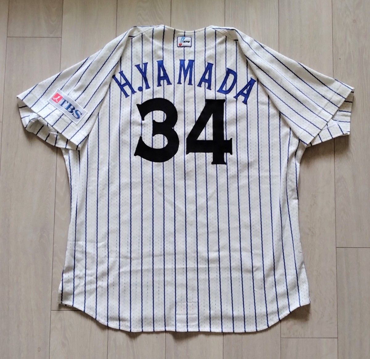 実使用】横浜 ベイスターズ 山田 ホーム ユニフォーム デサント 実使用】横浜 ベイスターズ 山田 ホーム ユニフォーム デサント