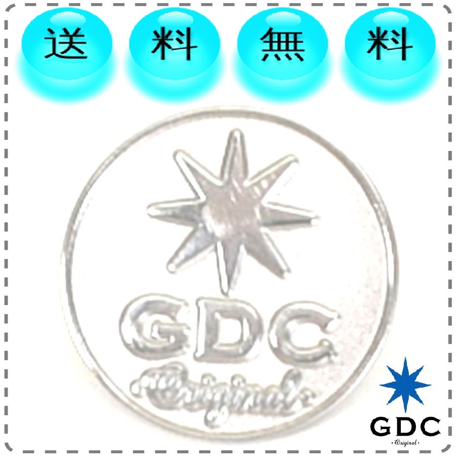 GDC ジーディーシー アイコンピンバッチ シルバー 銀 ブローチ ロゴ ボタンバッジ メンズ レディース 送料無料_画像1