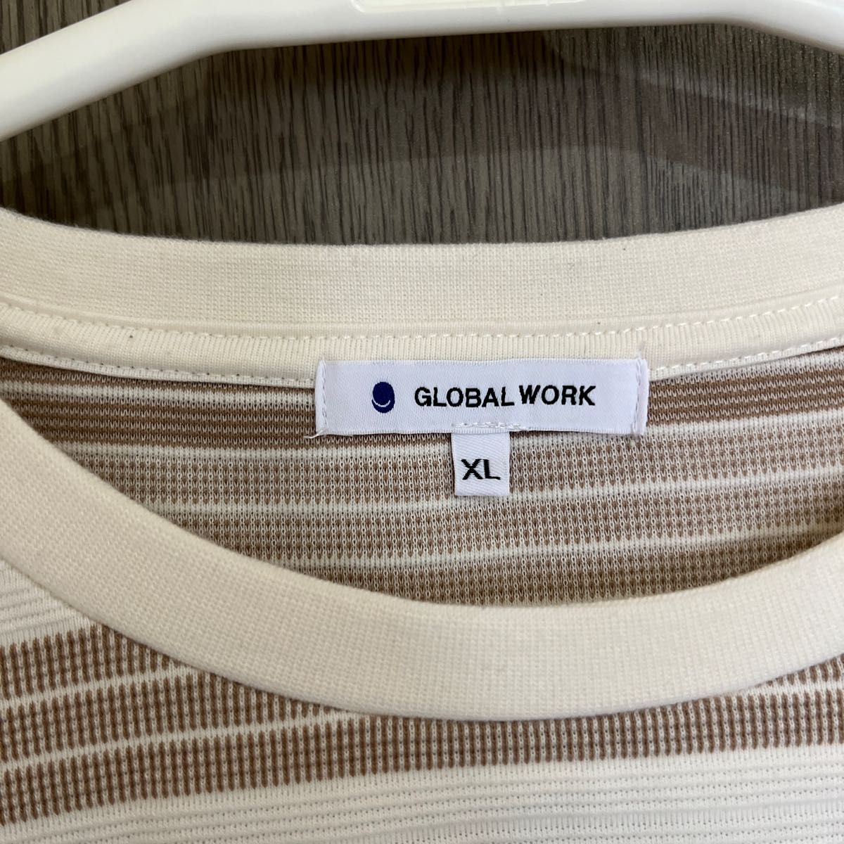 GLOBAL WORK グローバルワーク 七分 Tシャツ ボーダー