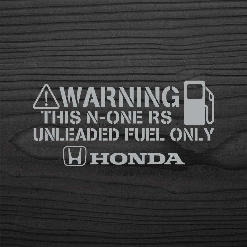 ホンダ N-ONE RS Nワン 給油口 ステンシル ステッカー シール 銀色_画像1