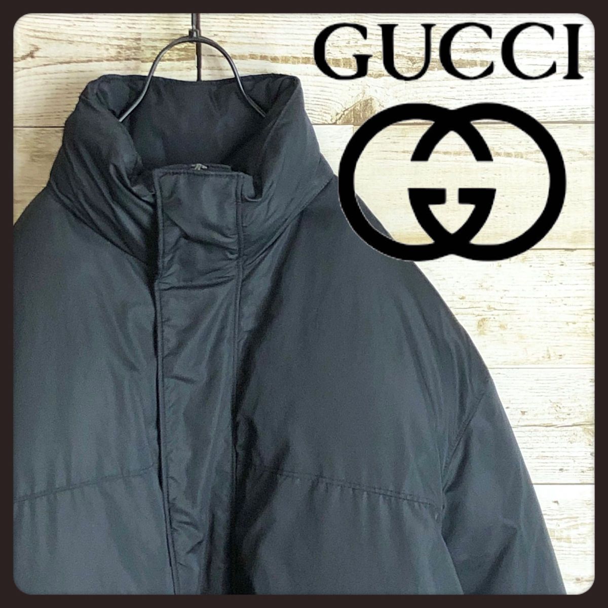GUCCI グッチ ダウンジャケット 刺繍ロゴ入り 生地厚め 肉厚 GUCCI グッチ ダウンジャケット 刺繍ロゴ入り 生地厚め 肉厚