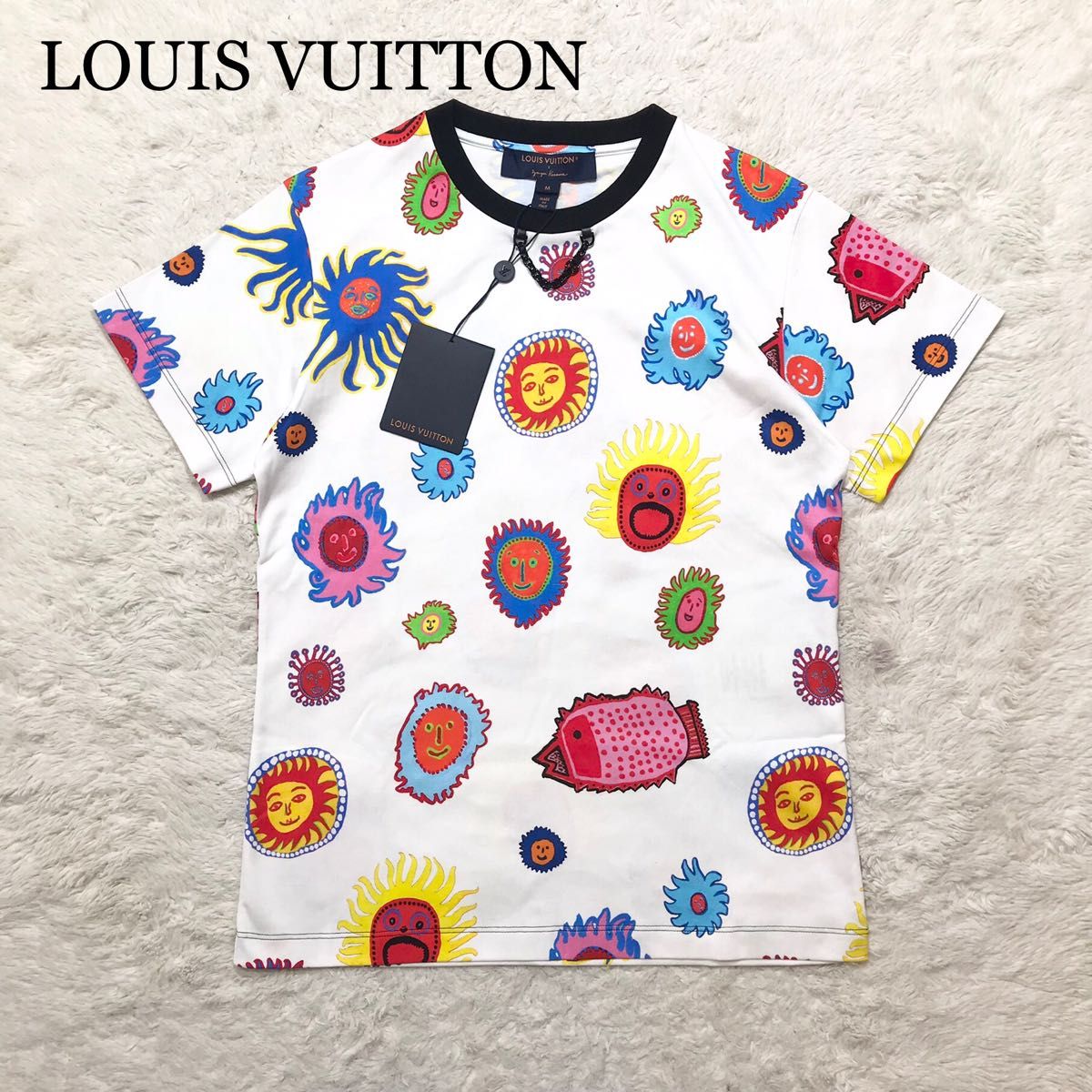 【新品未使用】LV × YK ルイヴィトン 草間彌生 フェイスプリントTシャツ　半袖　Tシャツ