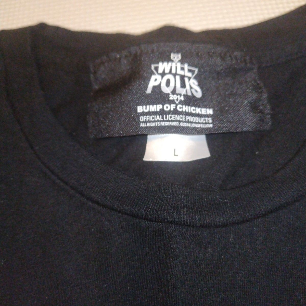 バンプオブチキン Tシャツ WILLPOLIS 2014 ツアー 古着 Ｌサイズ 半袖Tシャツ