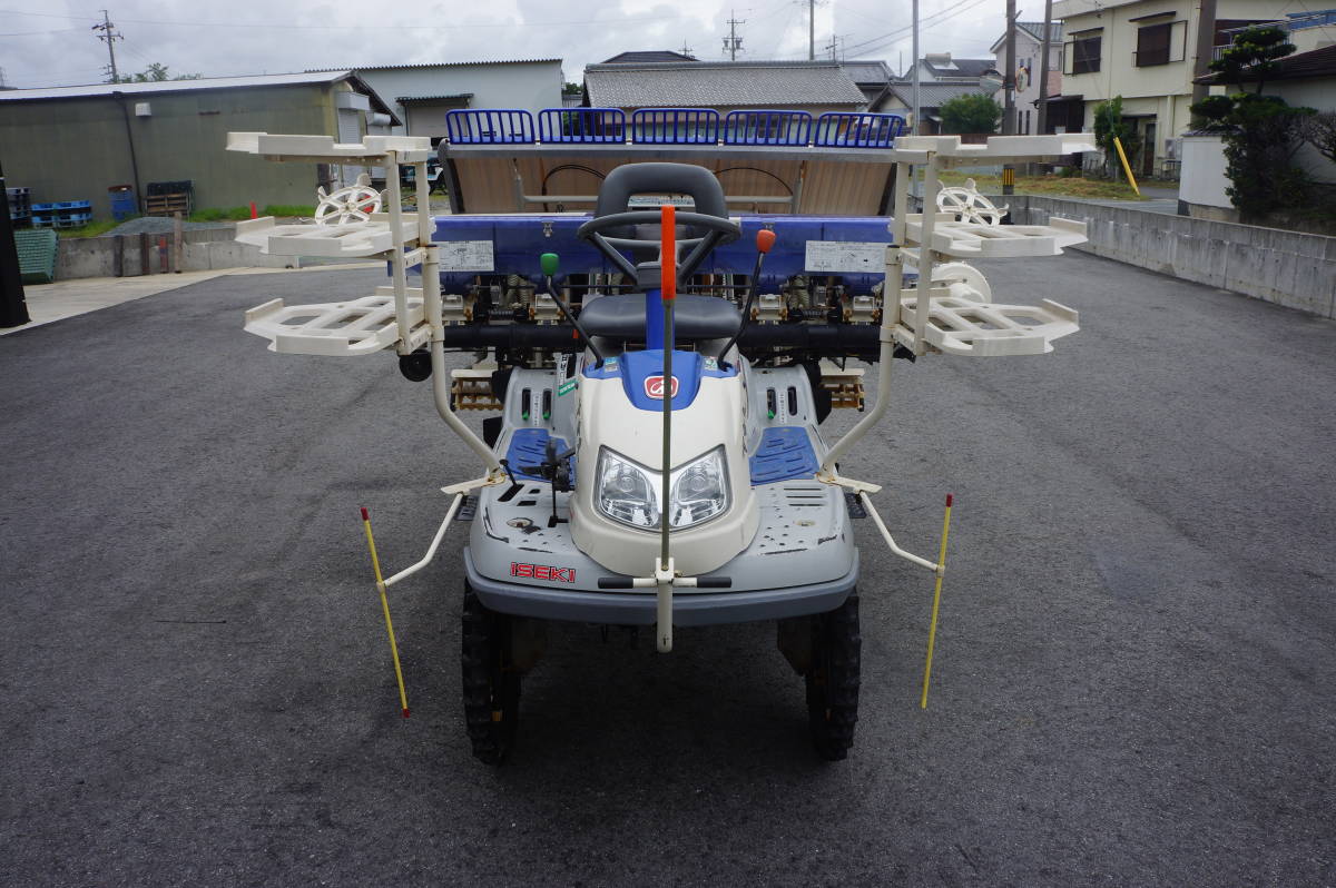 5条　イセキ田植機　PQZ5　整地ローター付き　三重発　クボタ、イセキ、ヤンマー　田植機_画像2