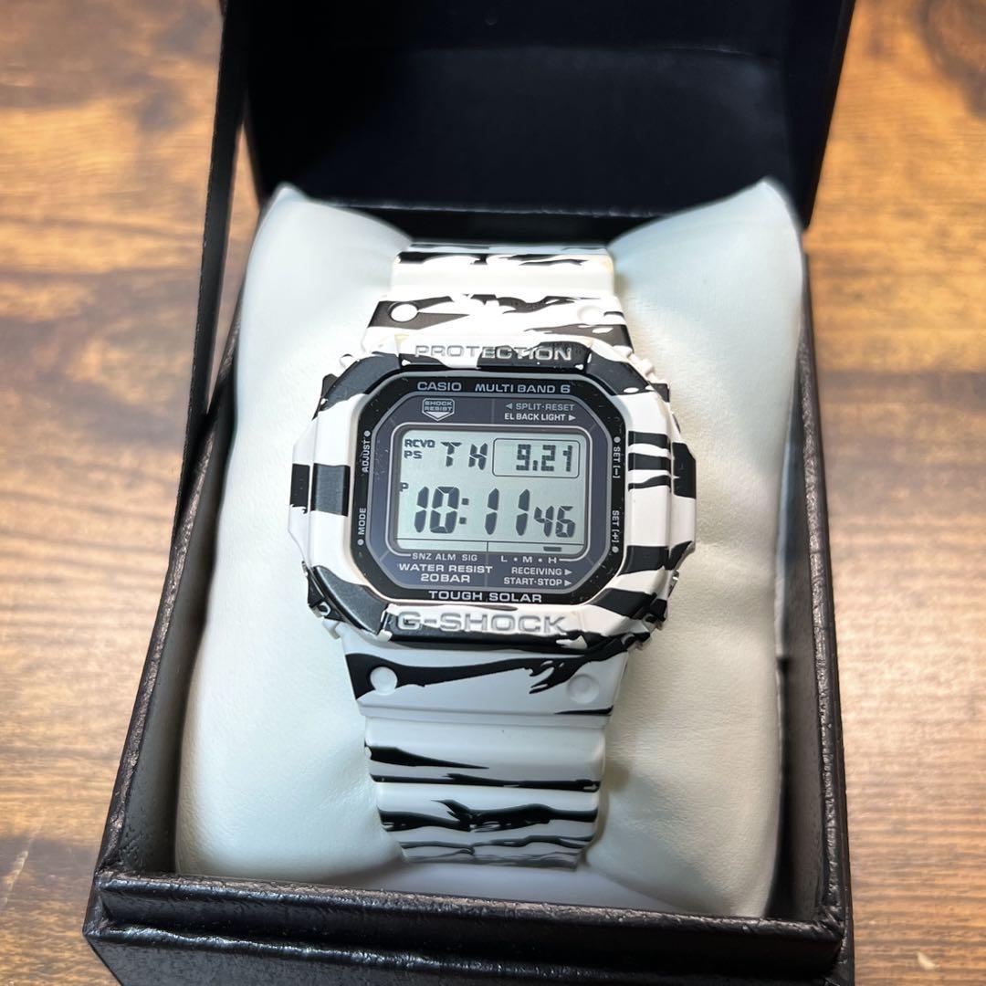 熱販売 【良品】希少 ゼブラカラー 電波ソーラー GW-M5610BW G-SHOCK