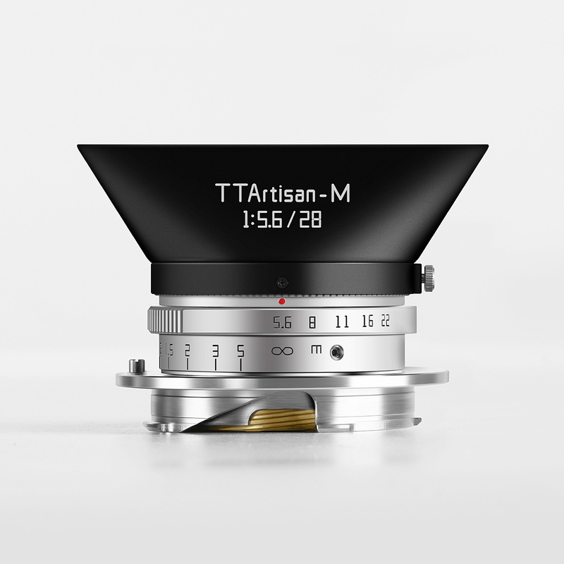 【世界限定300本】銘匠光学 TTArtisan 28mm f/5.6 LTM ライカL39/Mマウント シルバー ボディキャップレンズ パンケーキレンズ 薄型 軽量_画像5