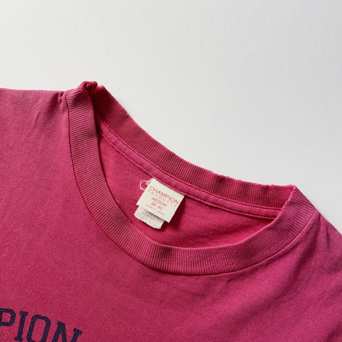 Champion USA製 単色タグ 丸胴 アーチ ロゴ プリント 半袖 T Champion USA製 単色タグ 丸胴 アーチ ロゴ プリント 半袖 T