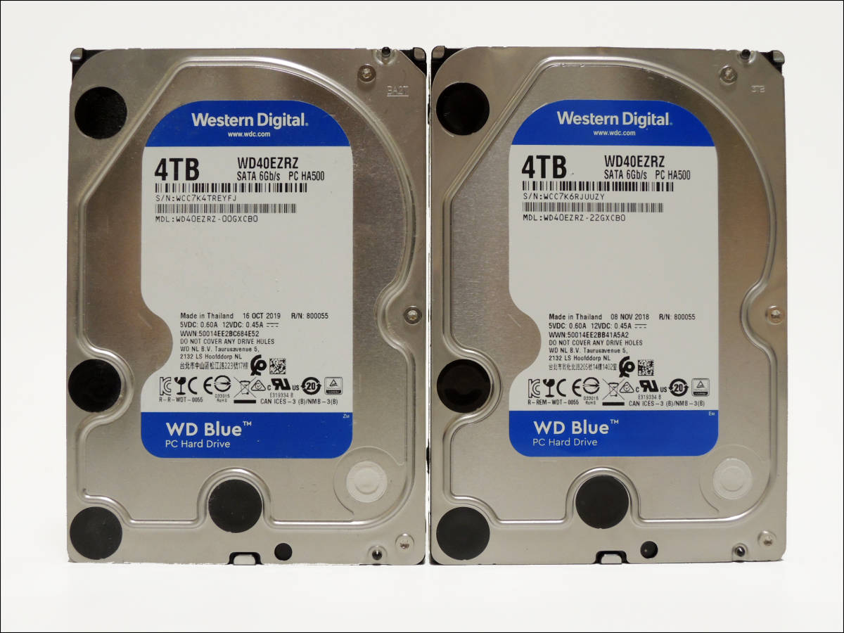 数々のアワードを受賞】 3.5インチHDD WD WD40EZRZ #11424 2台セット