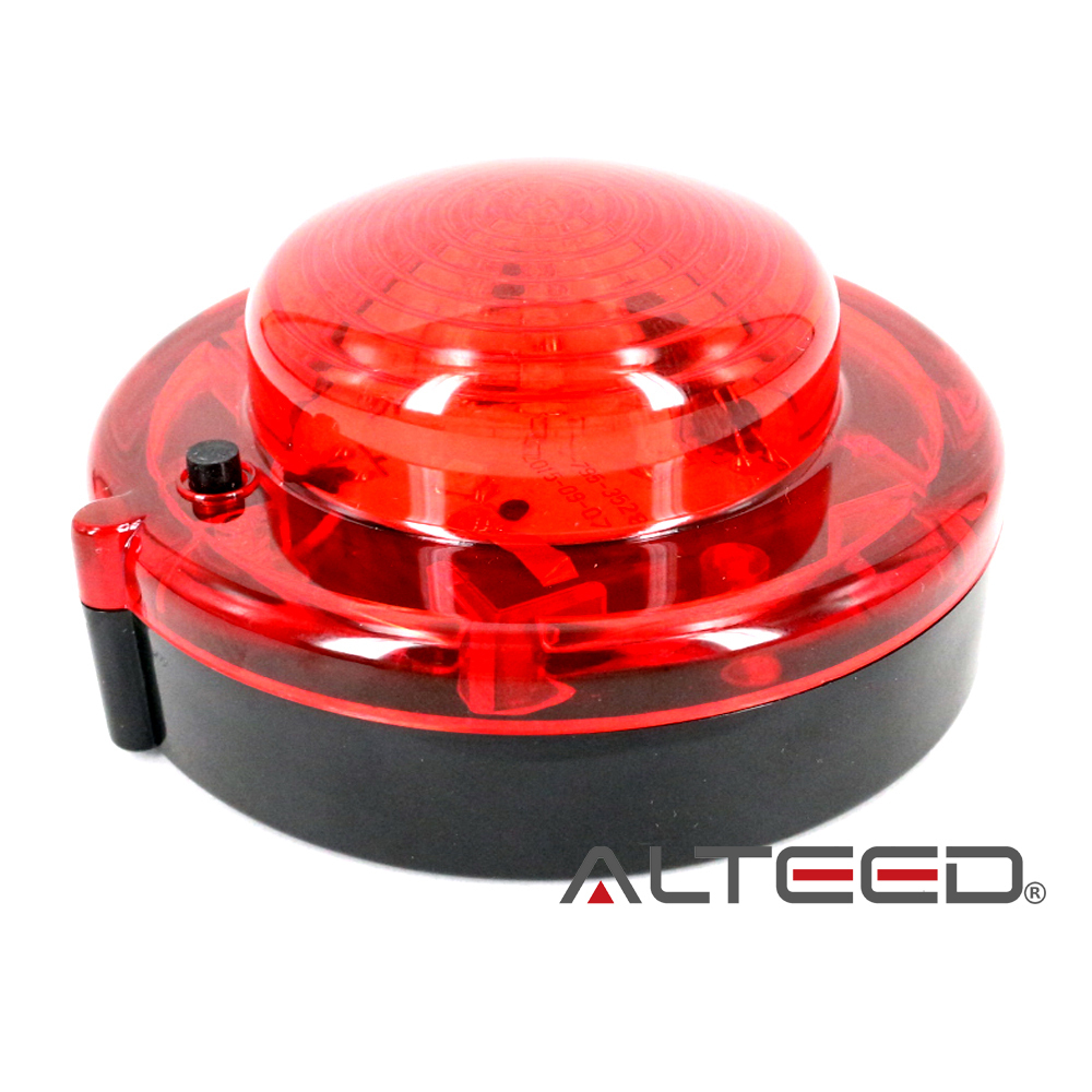 ALTEED/アルティード LEDフラッシュビーコン３個セット 赤色発光 電池式ワーニングライト 70時間超長寿命 点灯点滅 緊急時信号灯ランプ_画像2