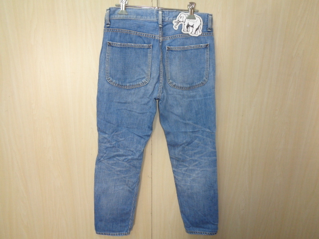 114*Lee BORN in UGANDA Denim брюки сделано в Японии * Lee UG7017 XS размер u gun da производство органический хлопок использование телячья кожа этикетка конический 5I