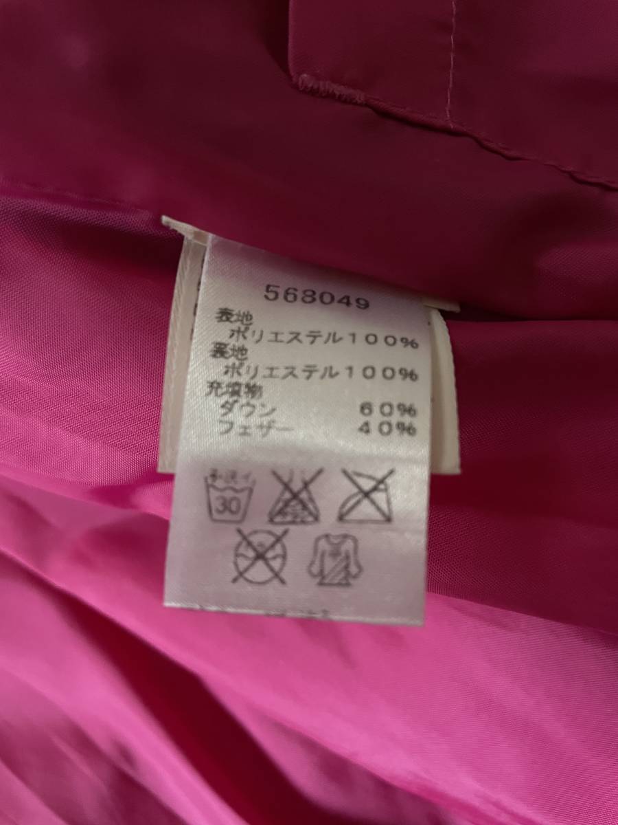 PUMA 裏地がピンクのおしゃれなダウンジャケット　サイズM_画像5
