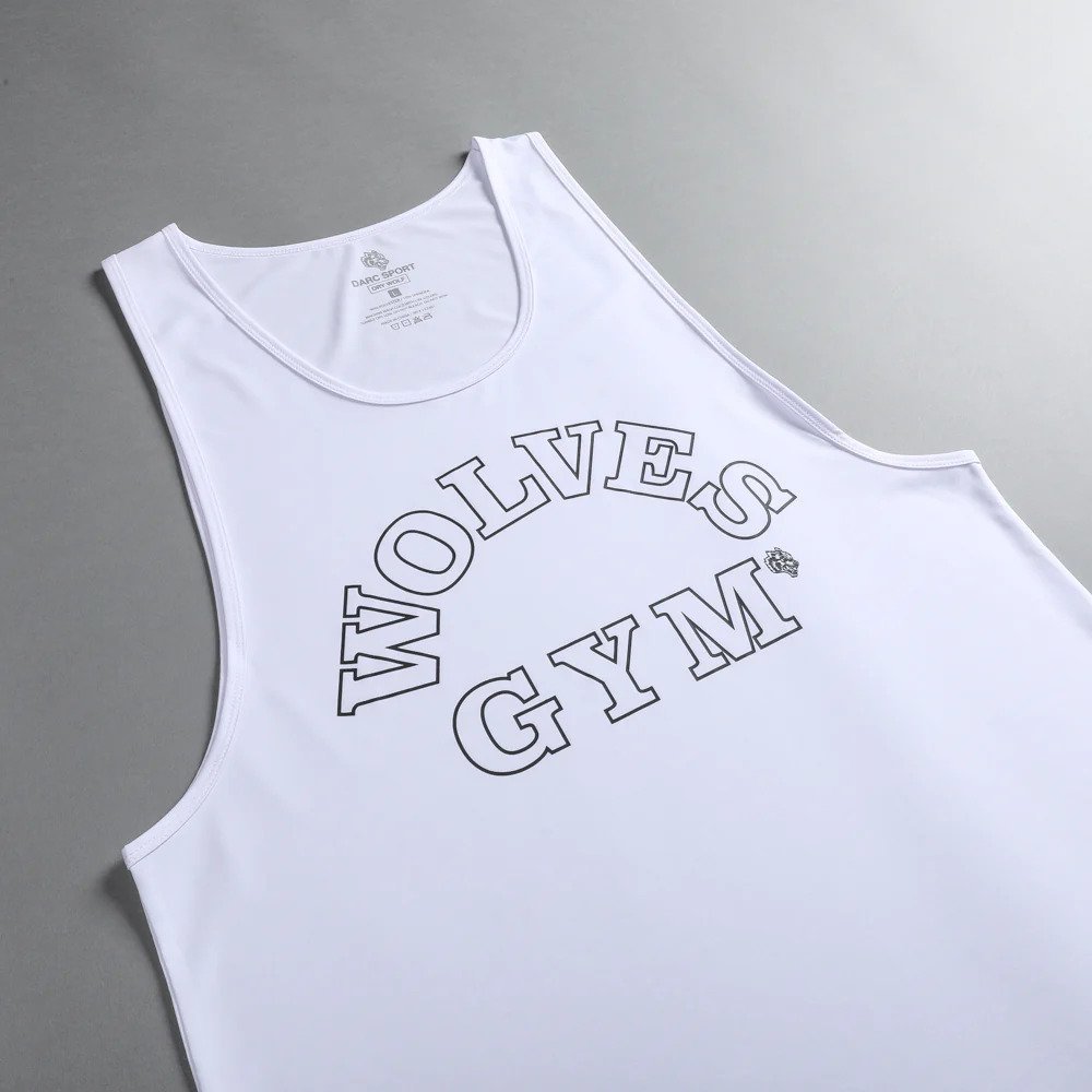 新品本物】 ジム ウルフ ダルクスポーツ M WHITE TANK DROP WOLF DRY