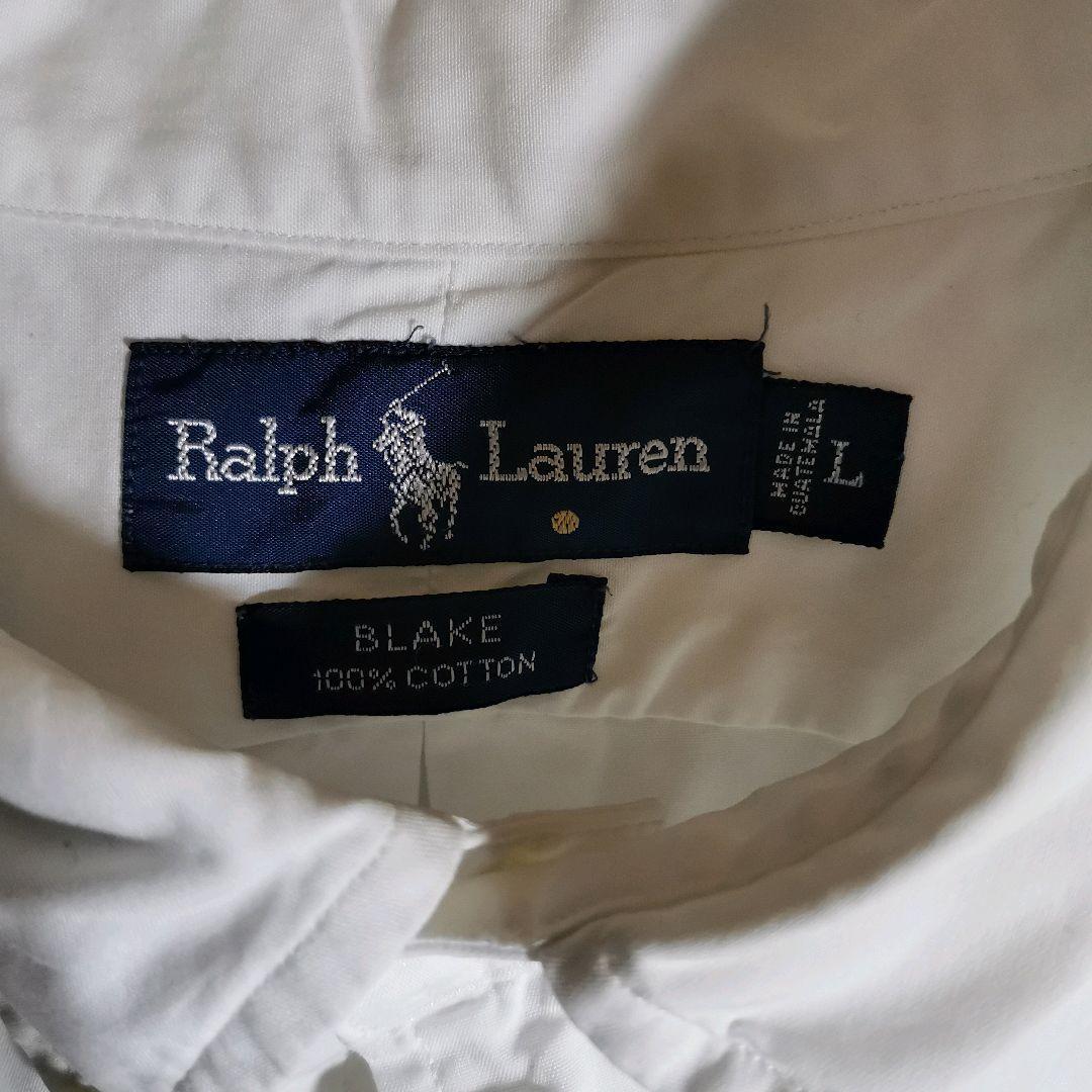 ラルフローレン Ralph Lauren シャツ 半袖 白 BD_画像5