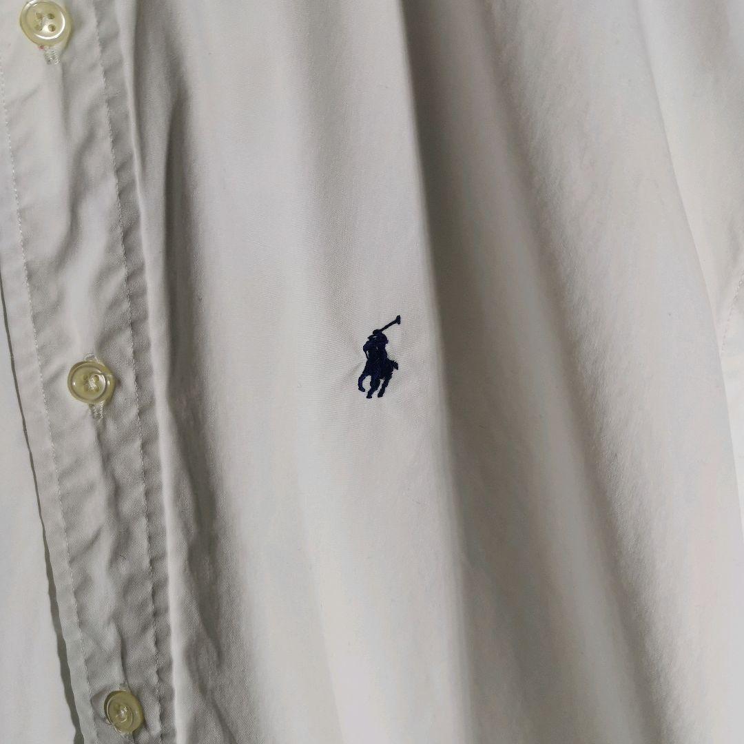 ラルフローレン Ralph Lauren シャツ 半袖 白 BD_画像4