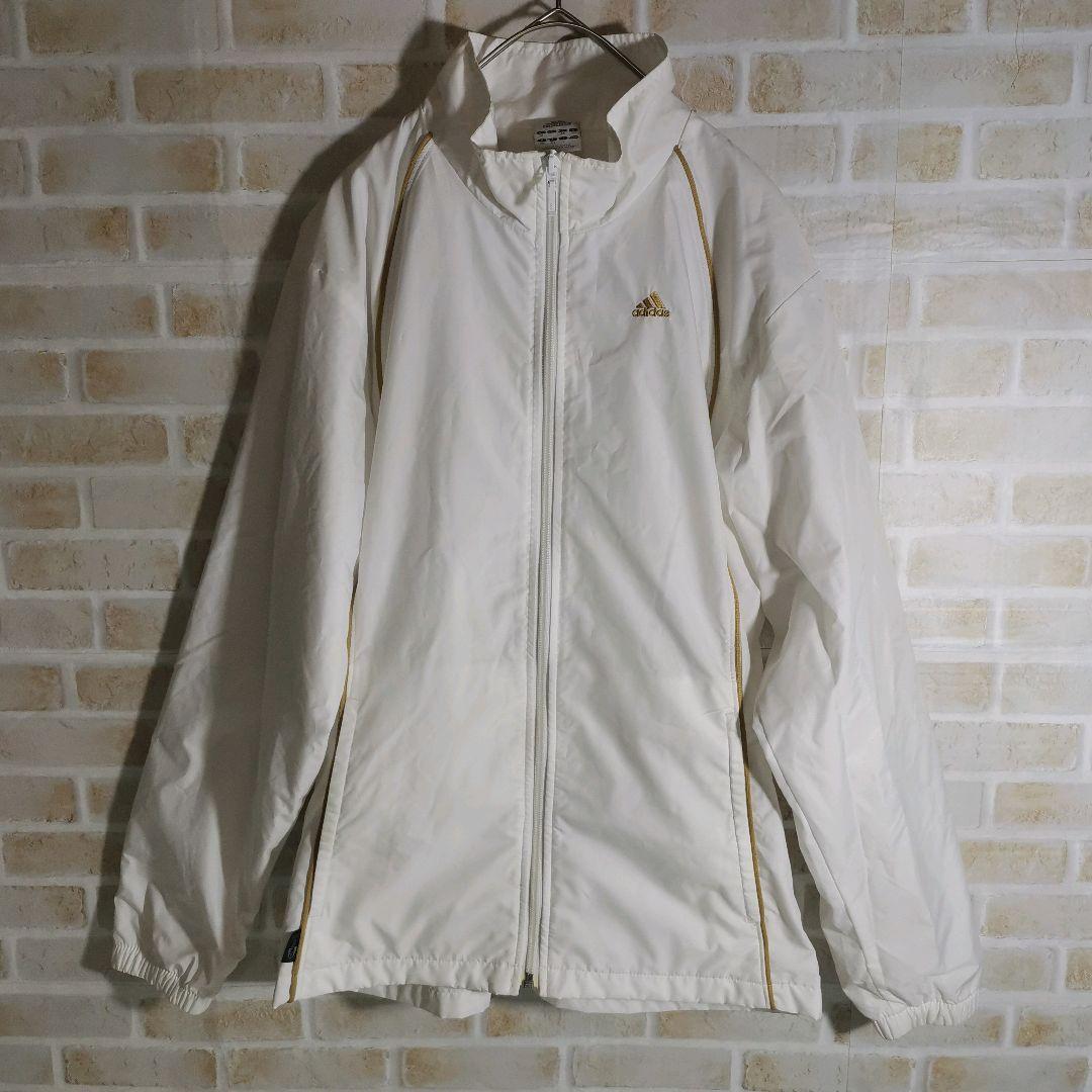 アディダス adidas ナイロン ジャケット セットアップ 白 アディダス adidas ナイロン ジャケット セットアップ 白