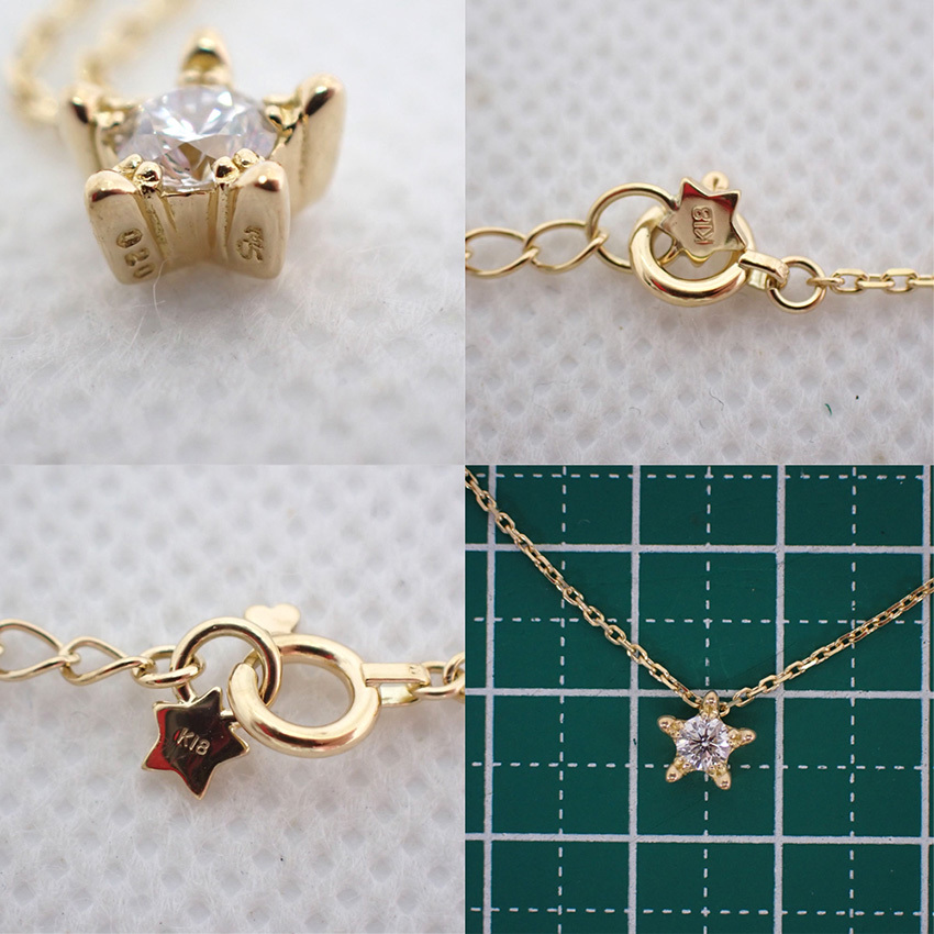 【中古】Star Jewelry/スタージュエリー K18 ダイヤモンド ネックレス/ペンダント[g127-33］_画像8