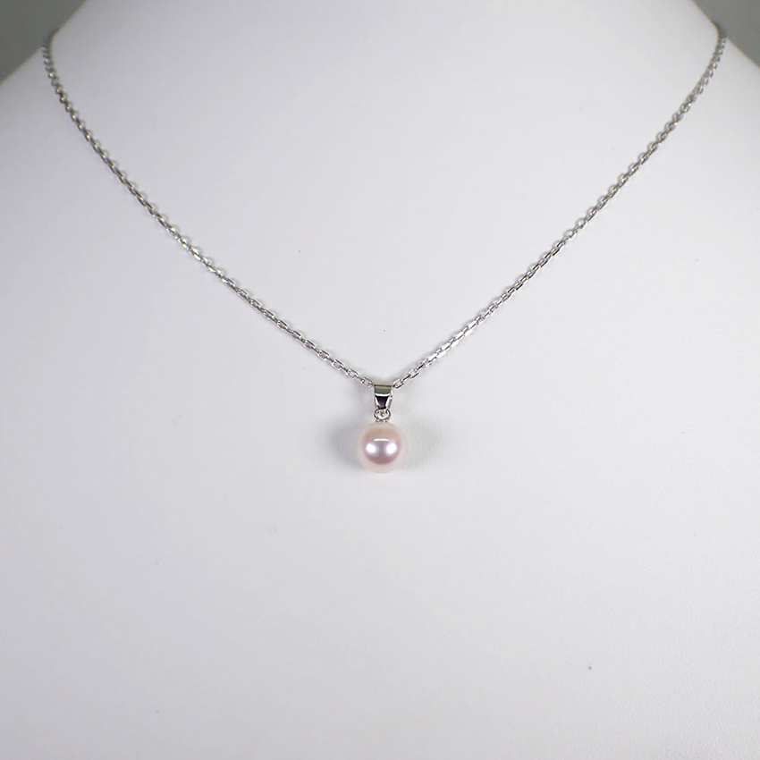 【中古】MIKIMOTO/ミキモト K18WG パール ペンダント/ネックレス[g125-72］_画像2