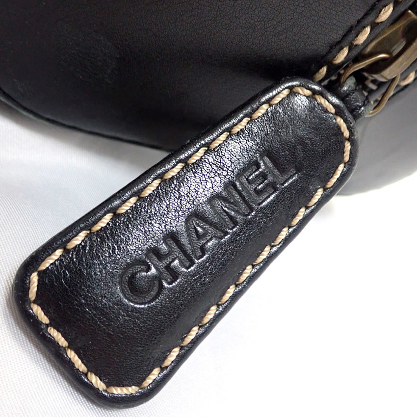 【中古】CHANEL/シャネル マトラッセ ワイルドステッチ カーフレザー ハンドバッグ [b21-56］_画像3