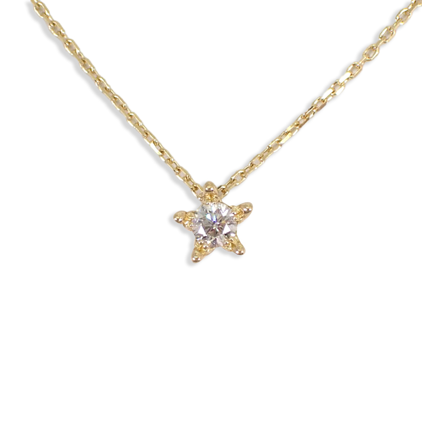 【中古】Star Jewelry/スタージュエリー K18 ダイヤモンド ネックレス/ペンダント[g127-33］