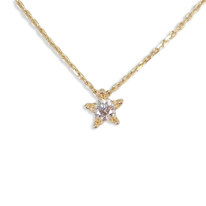 【中古】Star Jewelry/スタージュエリー K18 ダイヤモンド ネックレス/ペンダント[g127-33］_画像1