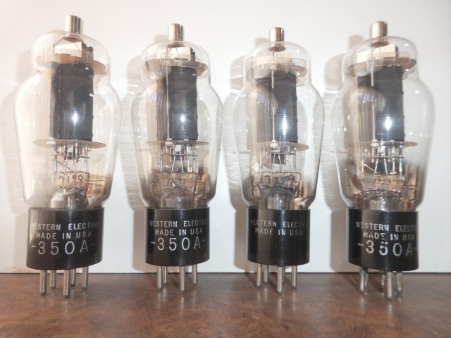 割引価格 真空管 Western Electric 350A 中古良品 4本 真空管