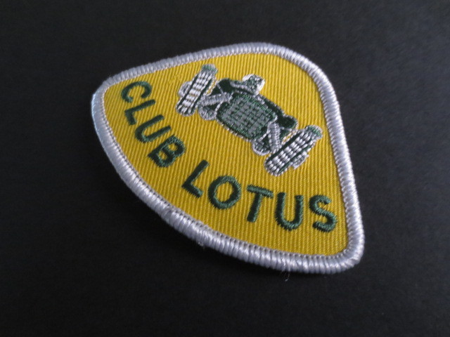 クラブロータス英国製ワッペン・新品・CLUB　LOTUS・スーパーセブン・エラン・エキシージ・ヨーロッパ・英国車・エリート・チャップマン_細部まで刺繍されて造り込まれております