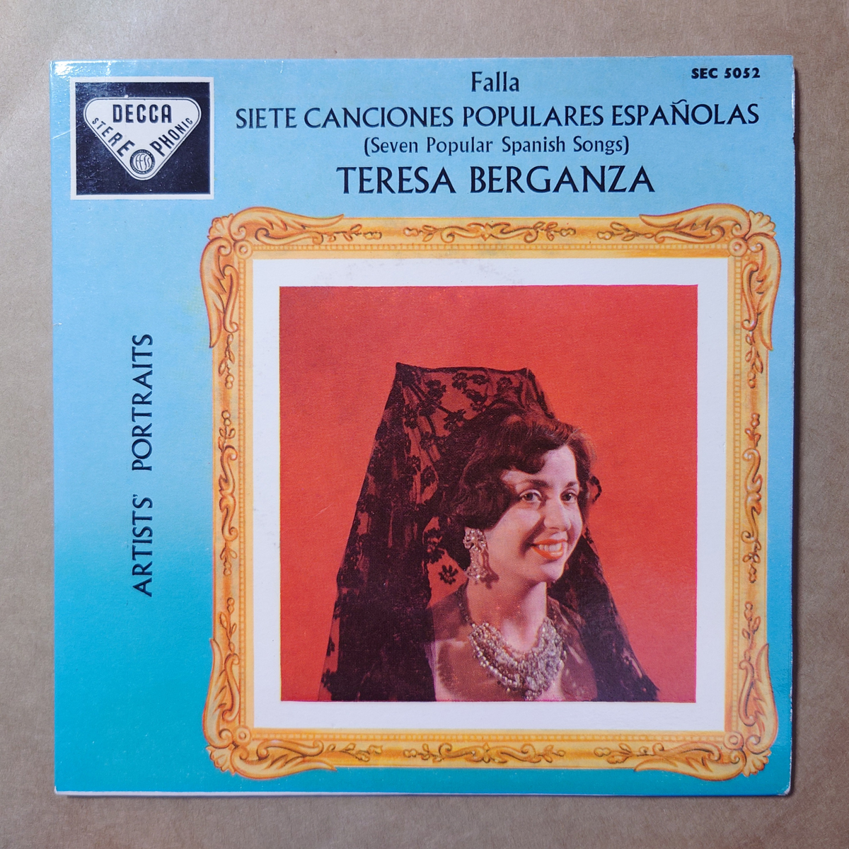 英Decca SEC5032 SXL未発売　フャリャ「７つのスペイン民謡」　ベルガンサ_画像1