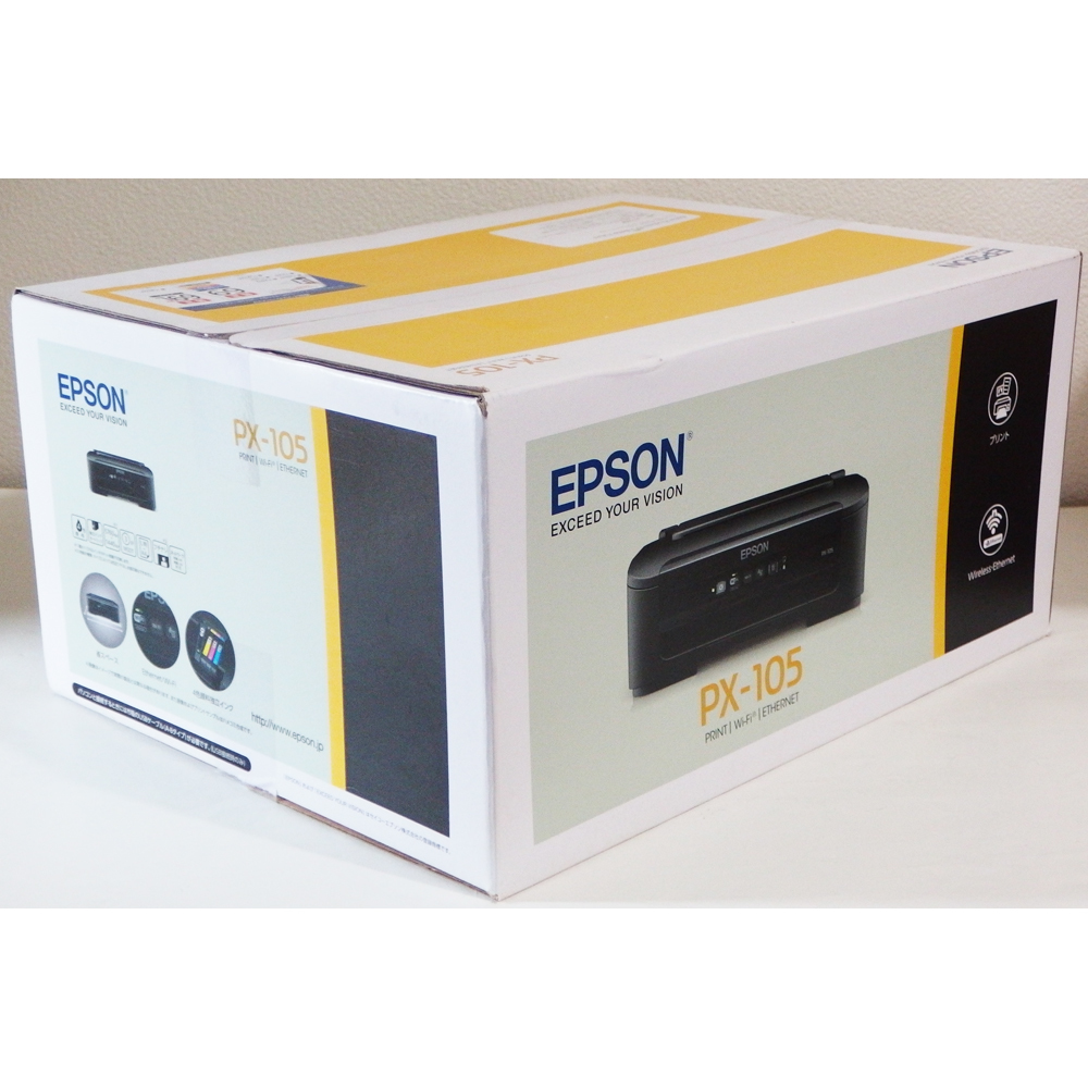 新品未開封】EPSON PX-105 プリンター エプソン 保証有 インク付 - PC