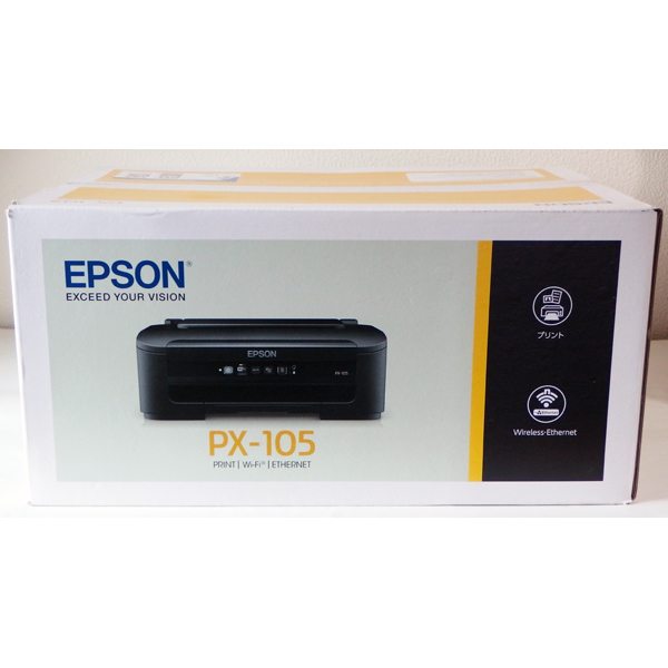 新品未開封】EPSON PX-105 プリンター エプソン 保証有 インク付 - PC