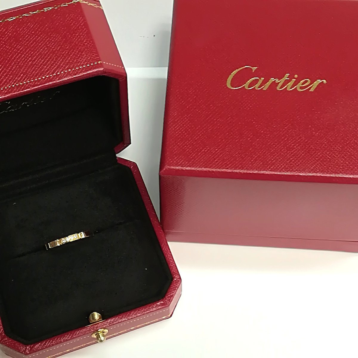 質屋出品【Cartier】カルティエ マイヨンパンテール K18 YG ダイヤ 4P 10号 イエローゴールド 中古_画像6
