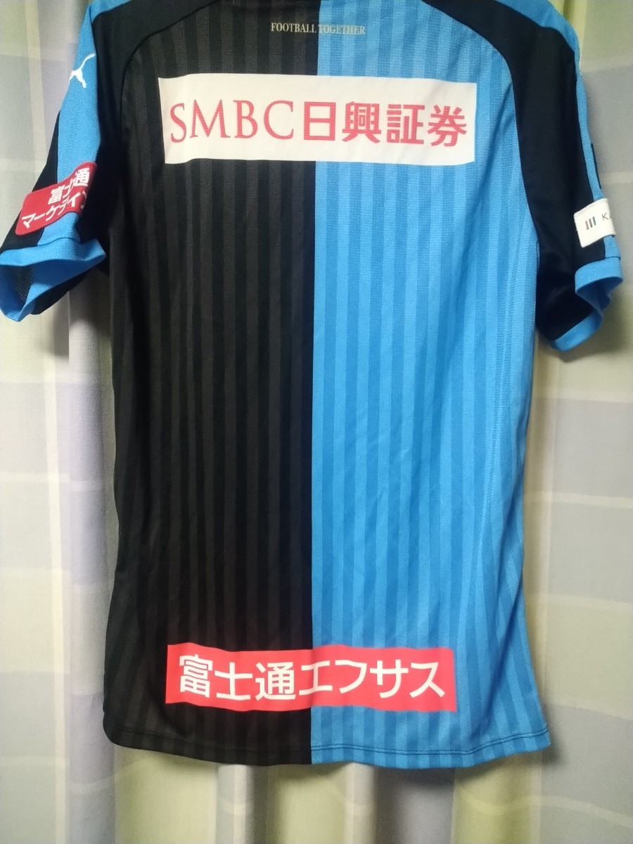 未使用紙タグ付き 川崎フロンターレ 2018シーズン1stユニフォーム PUMA Jリーグ 富士通 FUJITSU