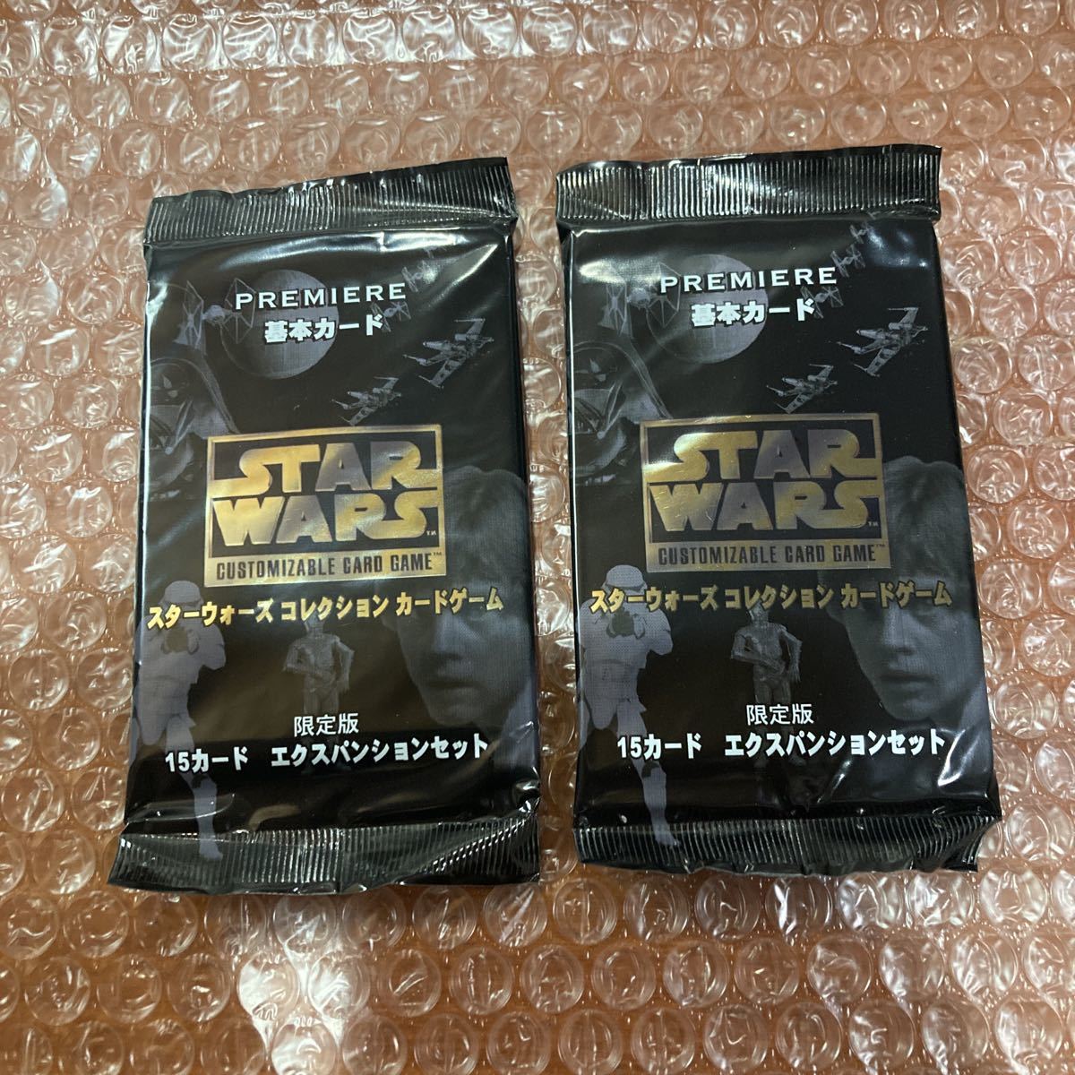 未開封【2pack/スターウォーズコレクションカードゲーム】star wars 限定版　エクスパンションセット　基本カード　タカラ　日本語