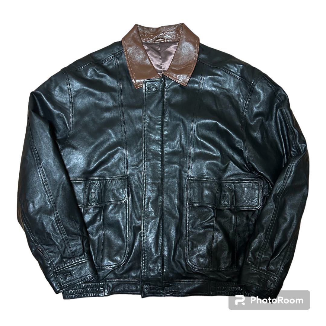 美品 90s Made In England SWAVA 切替レザー ジャケット 40 美品 90s Made In England SWAVA 切替レザー ジャケット 40