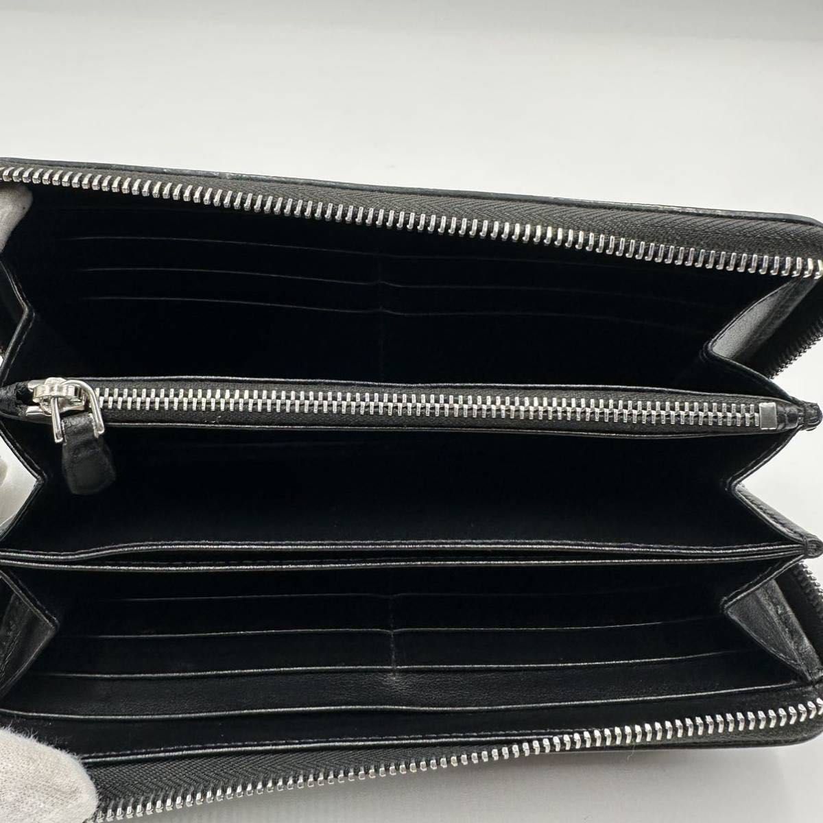 定価10万円 極美品/付属品完備 プラダ PRADA メンズ 長財布 ラウンド