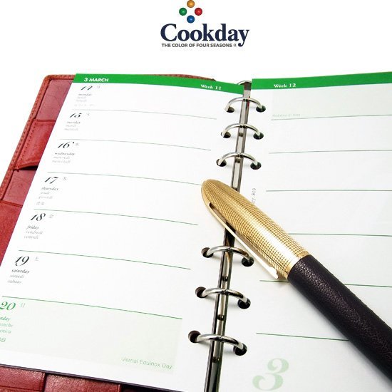 AQDO 2024年版 Cookday バイブルサイズ 月間カレンダー+1週間1ページ B09_画像2