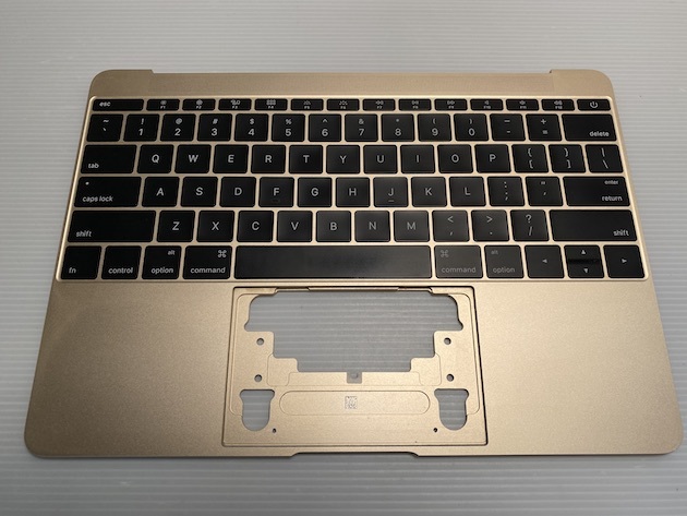 Apple MacBook Retina A1534 Early2016~2017 12インチ用 USキーボード（ゴールド）[1456]