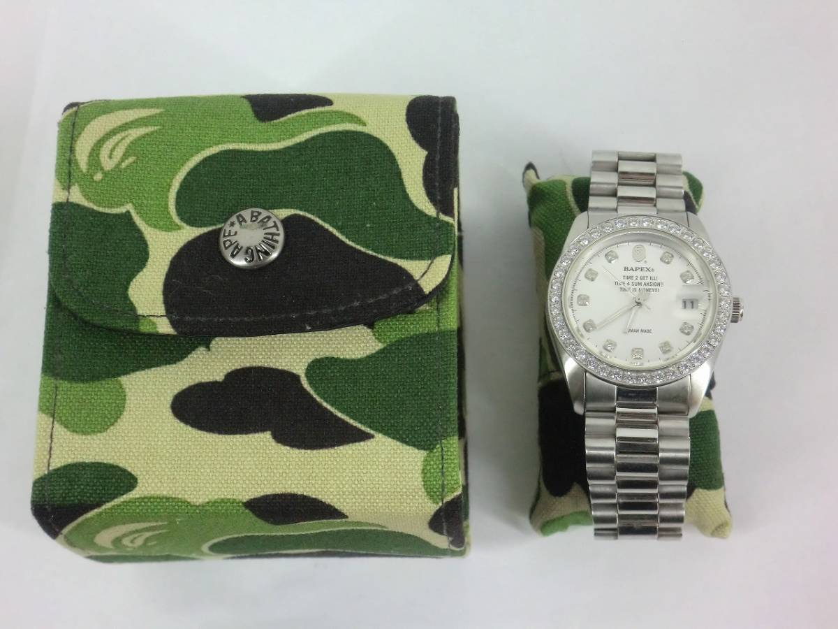 A A BATHING APE 腕時計 自動巻き Bapex ア ベイシング エイプ