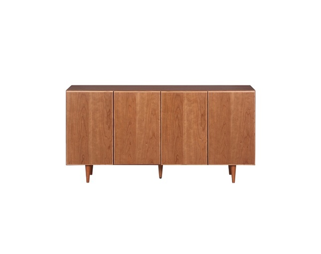  sideboard Cherry material stylish cabinet 150 Okawa furniture domestic production television stand high type TV board Northern Europe simple pair attaching 