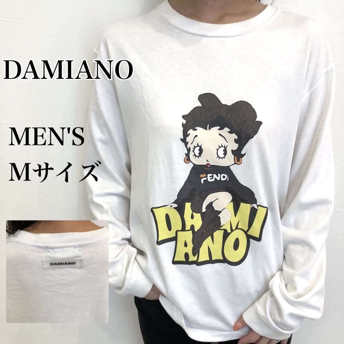 レア】DAMIANO ベティちゃん ロンT 長袖 M FENDI フェンディ コラボ