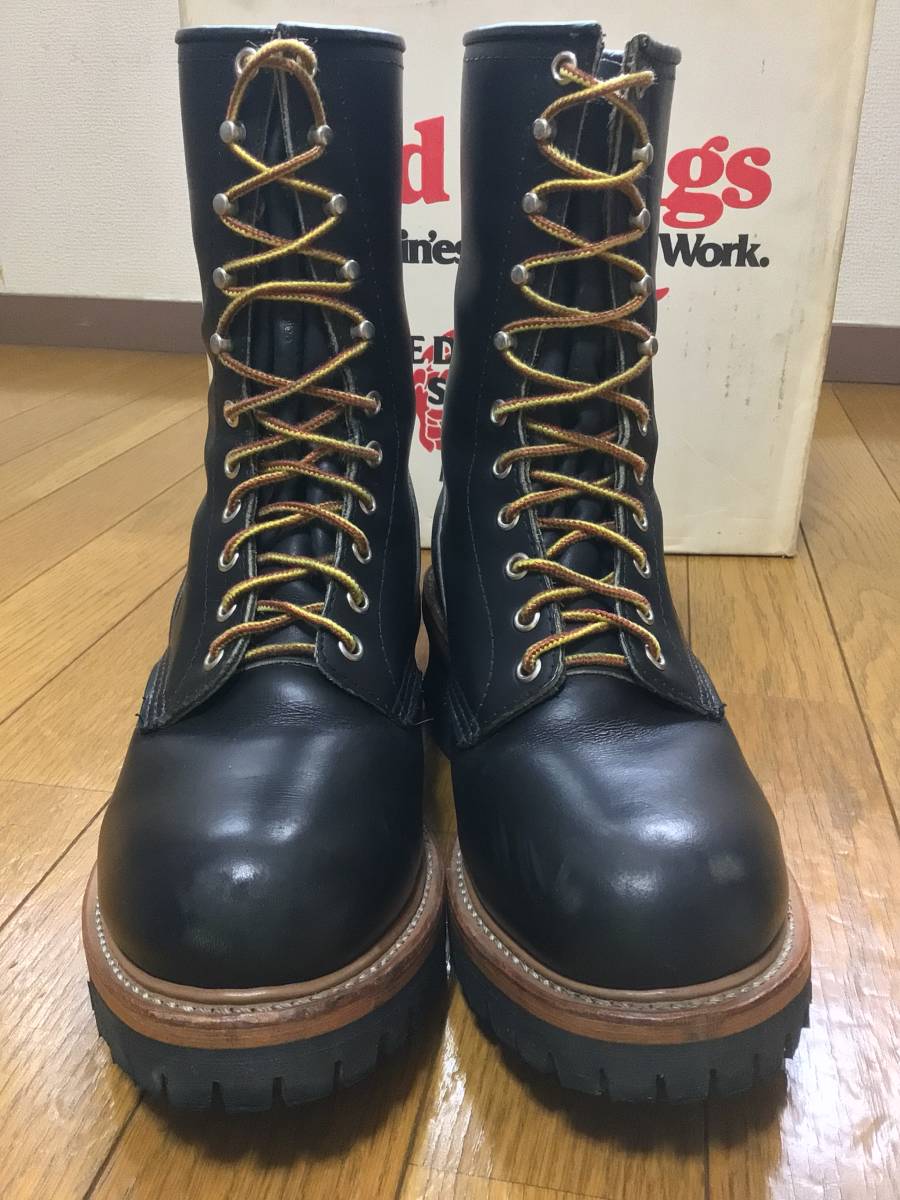 REDWING レッドウイング 9inchLoggerBoots 9インチロガーブーツ #2218 サイズ US8D 26.0cm スティールトゥ ブラック 箱あり 中古品_画像2